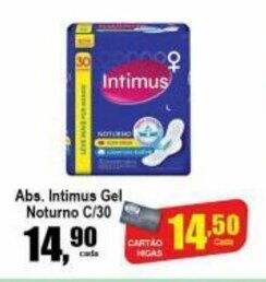 Higa's Supermercado Abs. Intimus Gel Noturno c/30 oferta