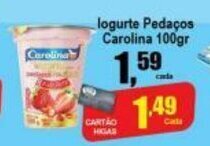Higa's Supermercado Iogurte Pedacos Carolina 100g oferta