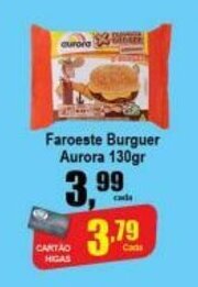 Higa's Supermercado Faroeste Burguer Aurora 130g oferta