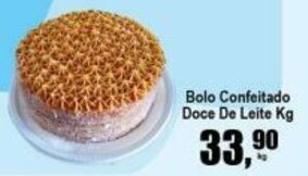 Higa's Supermercado Bolo Confeitado Doce De Leite 1kg oferta