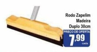 Higa's Supermercado Rodo Zapelim Madeira Duplo 30cm oferta