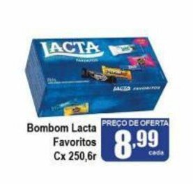 Higa's Supermercado Bombom Lacta Favoritos cx. 250.6g oferta
