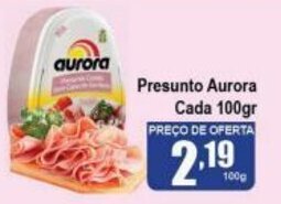 Higa's Supermercado Presunto Aurora Cada 100g oferta