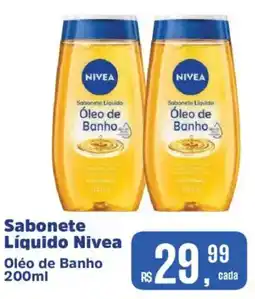 Supermercados Mateus Sabonete Líquido Nivea Óleo de Banho oferta