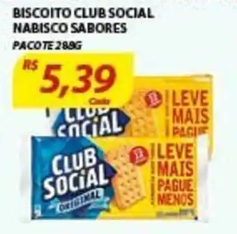 Assaí Atacadista Biscoito Club Social Nabisco sabores 289g oferta