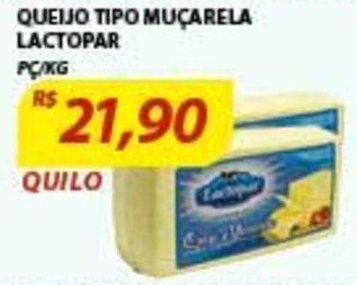 Assaí Atacadista Queijo Tipo Mucarela Lactopar 1kg oferta