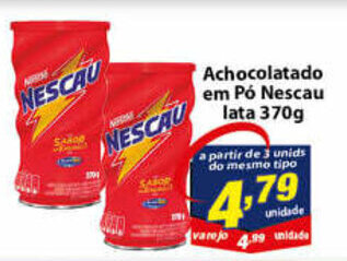Vencedor Atacadista Achocolatado em po Nescau lata 370g oferta