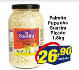 Vencedor Atacadista Palmito Pupunha Guacira picado 1.8kg oferta