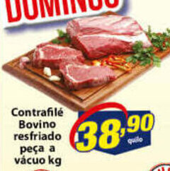 Vencedor Atacadista Contrafile Bovino resfriado peca a vacuo 1kg oferta