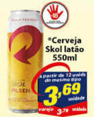 Vencedor Atacadista Cerveja Skol Latao 550ml oferta