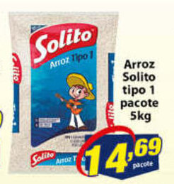 Vencedor Atacadista Arroz Solito tipo 1 pacote 5kg oferta