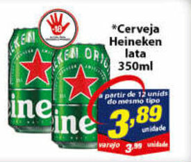 Vencedor Atacadista Cerveja Heineken lata 350ml oferta