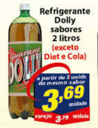 Vencedor Atacadista Refrigerante Dolly sabores 2L oferta