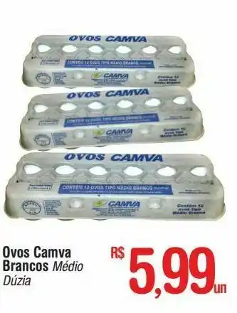 Fort Atacadista Ovos camva brancos médio dúzia oferta