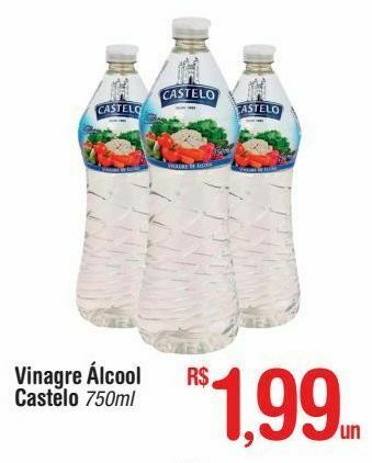 Fort Atacadista Vinagre álcool castelo 750ml oferta