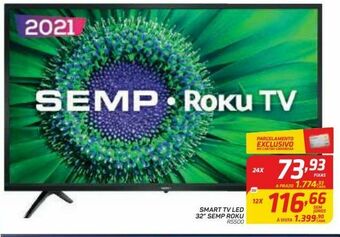 GBarbosa Smart tv led 32” semp roku oferta