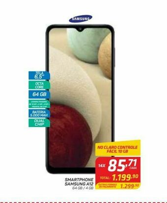GBarbosa Smartphone samsung a12 oferta