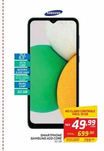 GBarbosa Smartphone samsung a03 core oferta