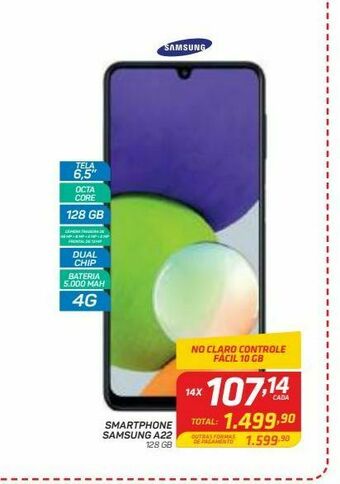 GBarbosa Smartphone samsung a22 oferta