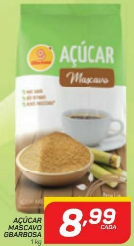 GBarbosa Açúcar mascavo gbarbosa kg oferta