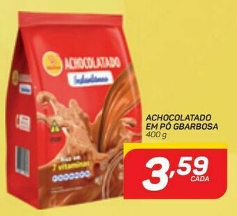 GBarbosa Achocolatado em pó gbarbosa 400g oferta