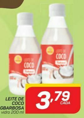 GBarbosa Leite de coco gbarbosa 200ml oferta