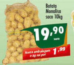 Batata Monalisa saco 10kg