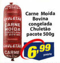 Vencedor Atacadista Carne Moida Bovina Congelada Chuletao pacote 500g oferta