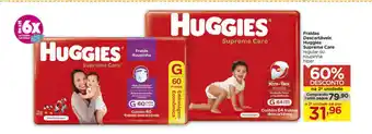 Carrefour Fraldas Descartavels Huggies Supreme Care oferta