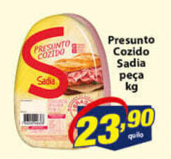 Vencedor Atacadista Presunto Cozido Sadia peca 1kg oferta