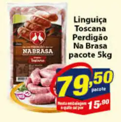 Vencedor Atacadista Linguica Toscana Perdigao na Brasa 5kg oferta
