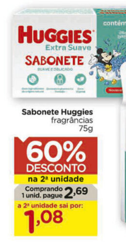 Carrefour Sabonete Huggies 75g oferta