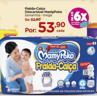 Fralda calca Descartavel MamyPoko