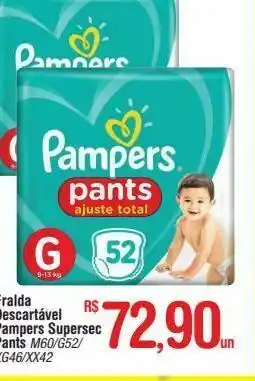 Fort Atacadista Fraldas pampers supersec pants oferta
