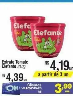 Fort Atacadista Molho de tomate elefante 310 g oferta