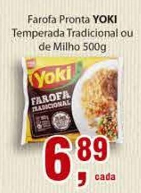 Supermercados Mundial Farofa Pronta Yoki 500g oferta