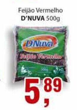 Feijao Vermelho D'Nuva 500g