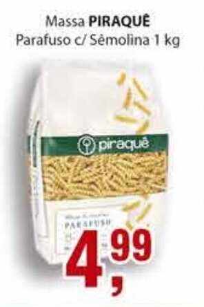Supermercados Mundial Massa Piraque 1kg oferta