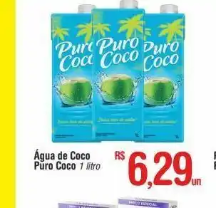 Fort Atacadista Água de coco puro coco 1 l oferta