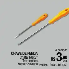 Milium Chave de fenda tramontina oferta