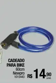 Milium Cadeado bicicleta 60 cm newpro oferta