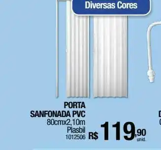 Porta sanfonada pvc
