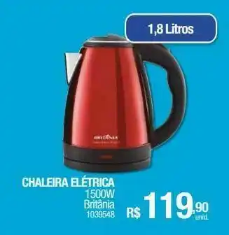 Milium Chaleira elétrica britânia oferta