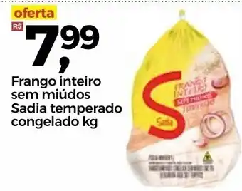 Frangolândia Frango Inteiro sem miudos Sadia Bio ou Temprado congelado 1kg oferta