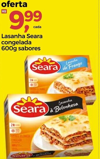 Frangolândia Lasanha Seara Congelada 600g sabores oferta