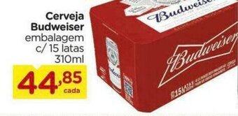 Carrefour Bairro Cerveja Budweiser 310ml c/15 latas oferta