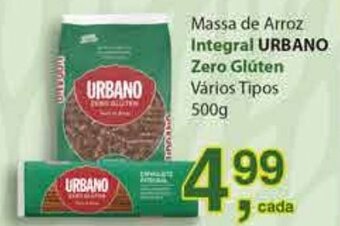 Supermercados Mundial Massa de Arroz Integral Urbano Zero Gluten 500g oferta