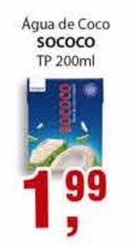 Supermercados Mundial Agua de Coco Sococo tp 200ml oferta
