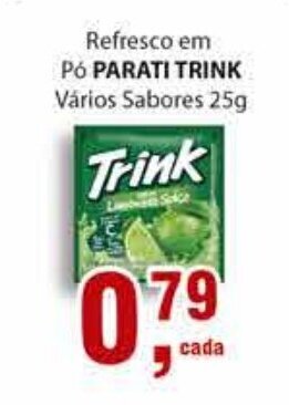 Supermercados Mundial Refresco em po Parati Trink varios sabores 25g oferta