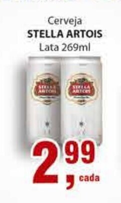 Supermercados Mundial Cerveja Stella Artois 269ml oferta
